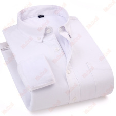 white fleece dress shirt